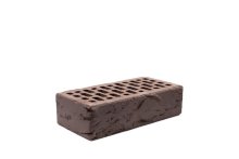 Керамический пустотелый кирпич - темный шоколад, кора дерева