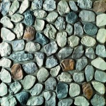 Камень Easy Stone: SASSO DI FIUME, расколотый угл., 2 лин.м (Palazzetti)