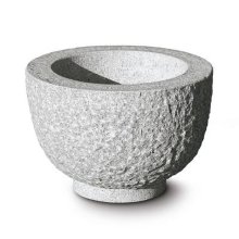 Гранитная ваза LUNA, серый гранит (Palazzetti)